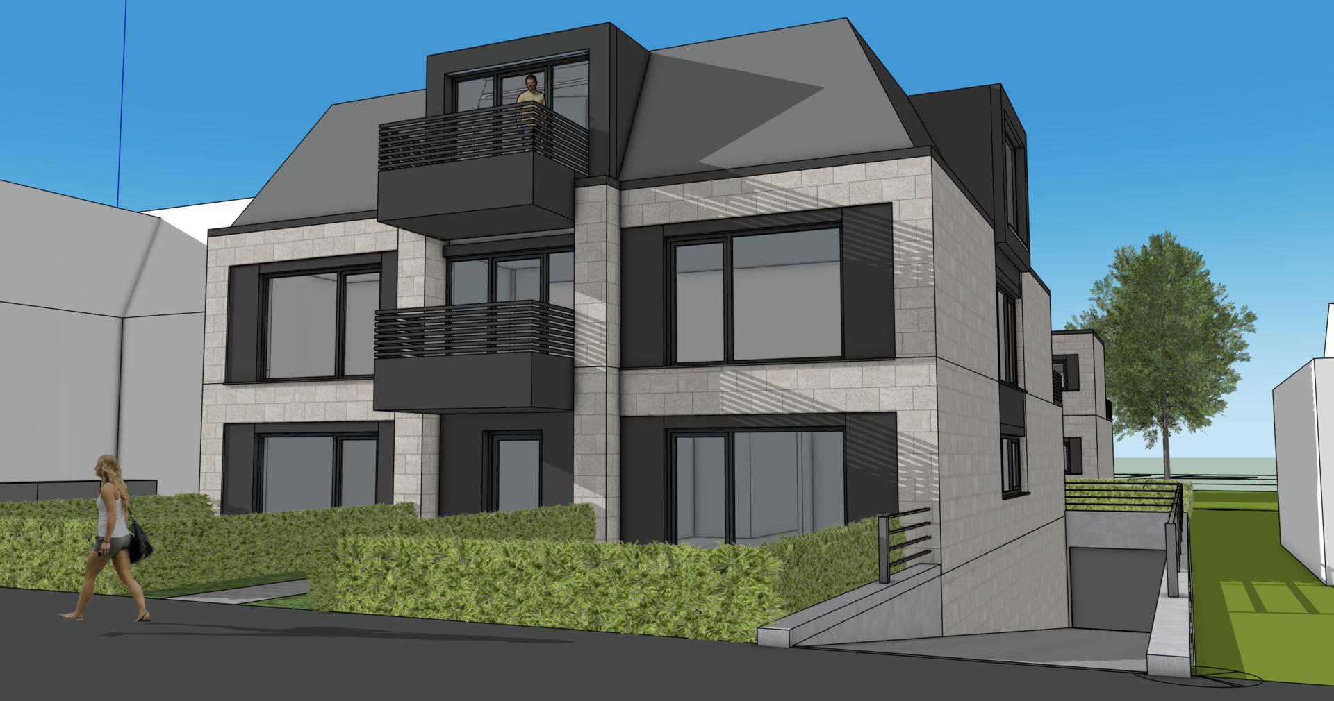 240811 Dachgeschosswohnung (77 m2) mit Terrasse und Aufzug in OS-Sutthausen